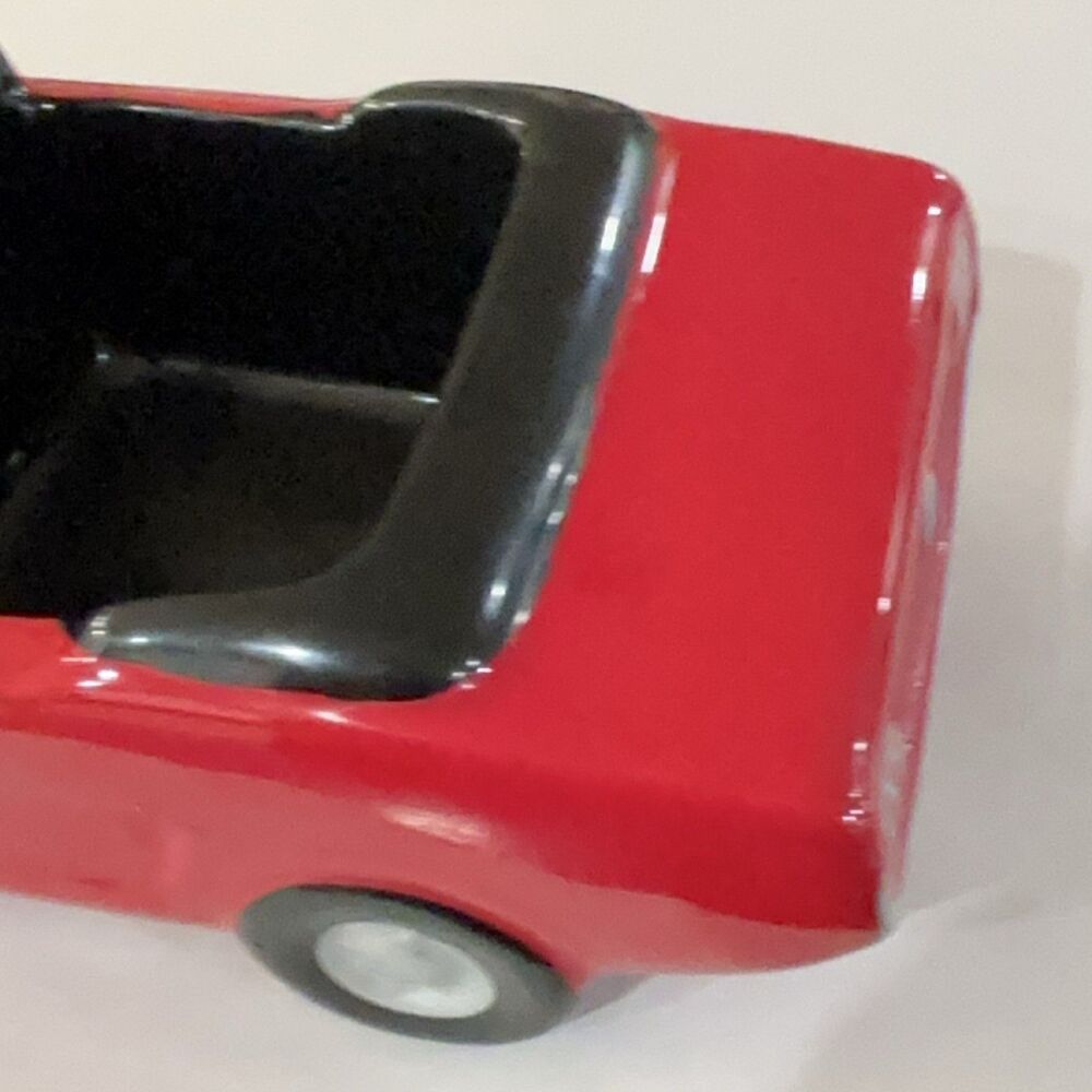 Teleflora Mustang Convertible Car Planter Red Ceramic Ford Licensed ceramic - Picture 9 of 14
